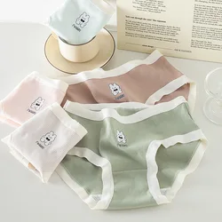 Woman Briefs Cotton Cartoon Printed Comfort Panties Female Underwear Triangle Pants Female Panties Solid Underwear
