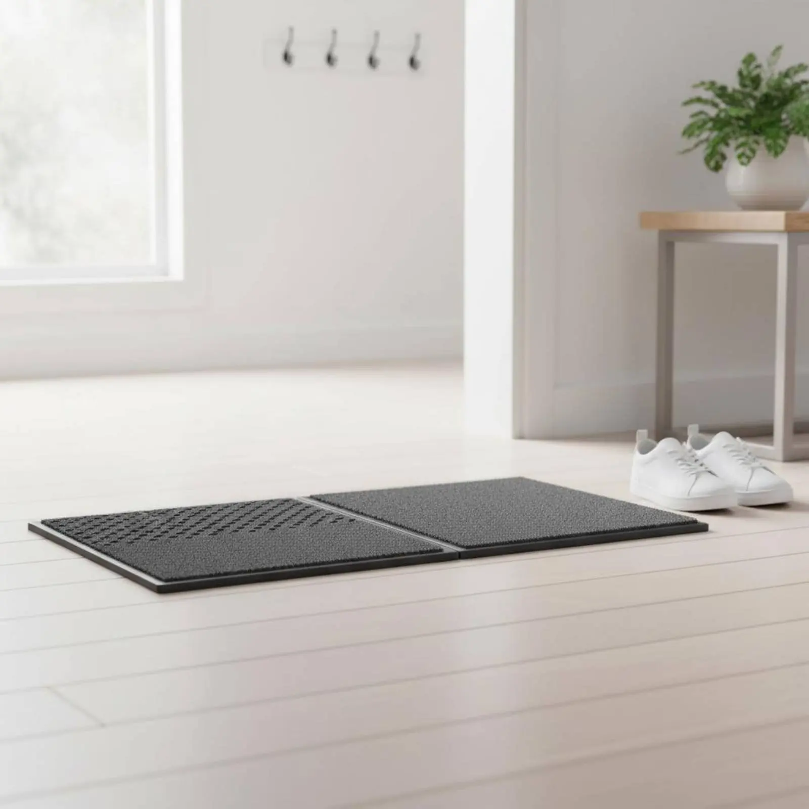 

Wet Dry Entrance Mat Water Absorbing Wet Dry Doormat Disinfecting Doormat Anti-Slip Surface Sanitizing Floor Mat Reusable