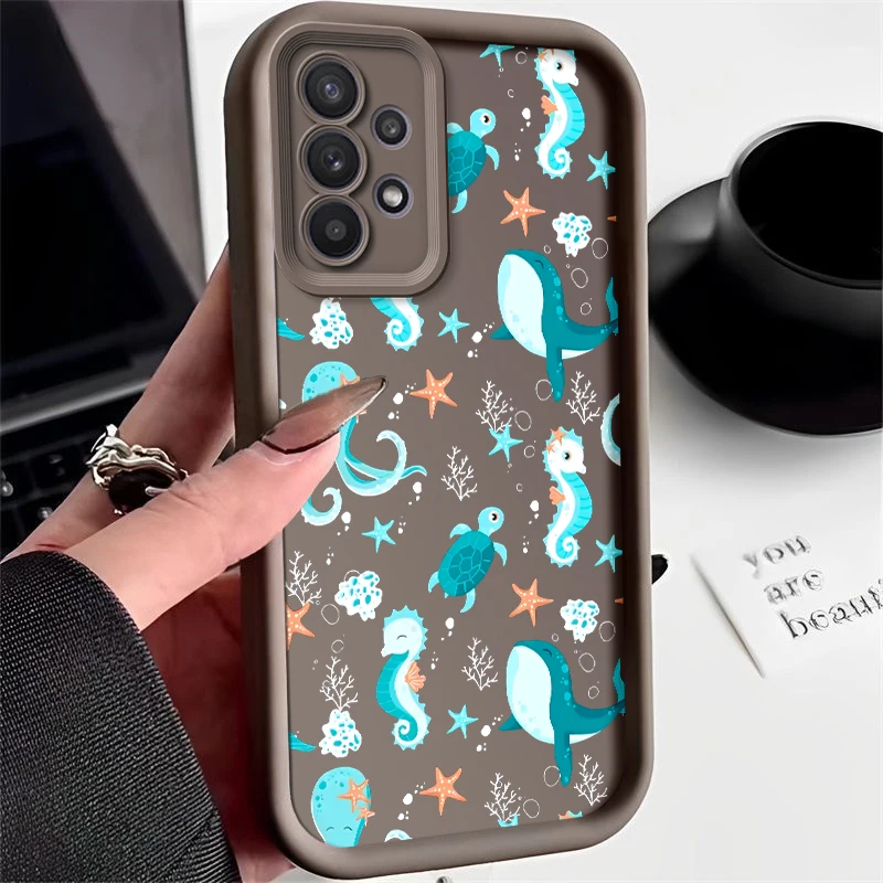 for Samsung A22 A23 A24 A03 A04 A05 M22 A21S A03S 4G A05S A50 soft Lovely shockproof cute girl phone case Casing