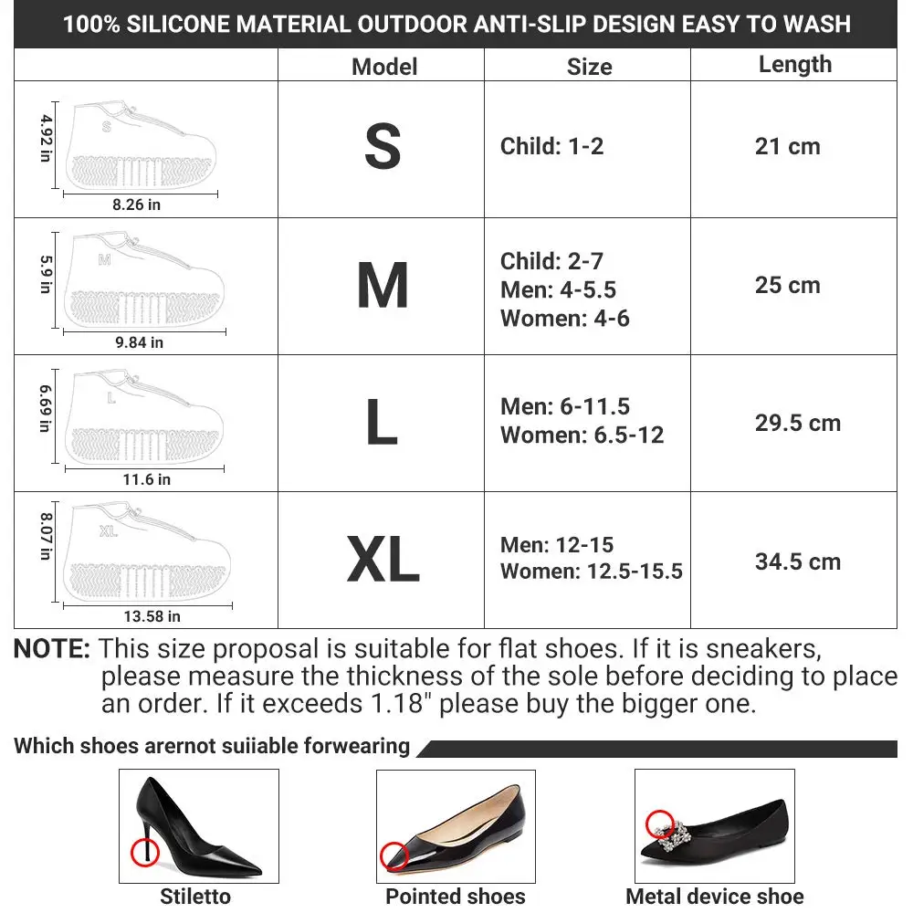 Wodoodporne silikonowe pokrowce na buty wielokrotnego użytku składane antypoślizgowe kalosze przeciwdeszczowe z zamkiem błyskawicznym ochraniacze na