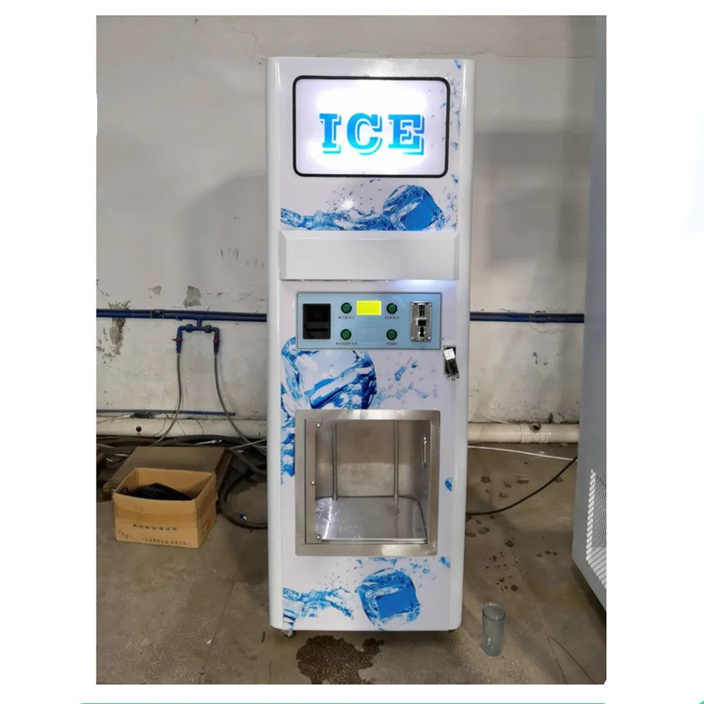 Ice Vending Machine Coin Automatic Mineral Pure Drinking Ice Vending Machine High Capacity