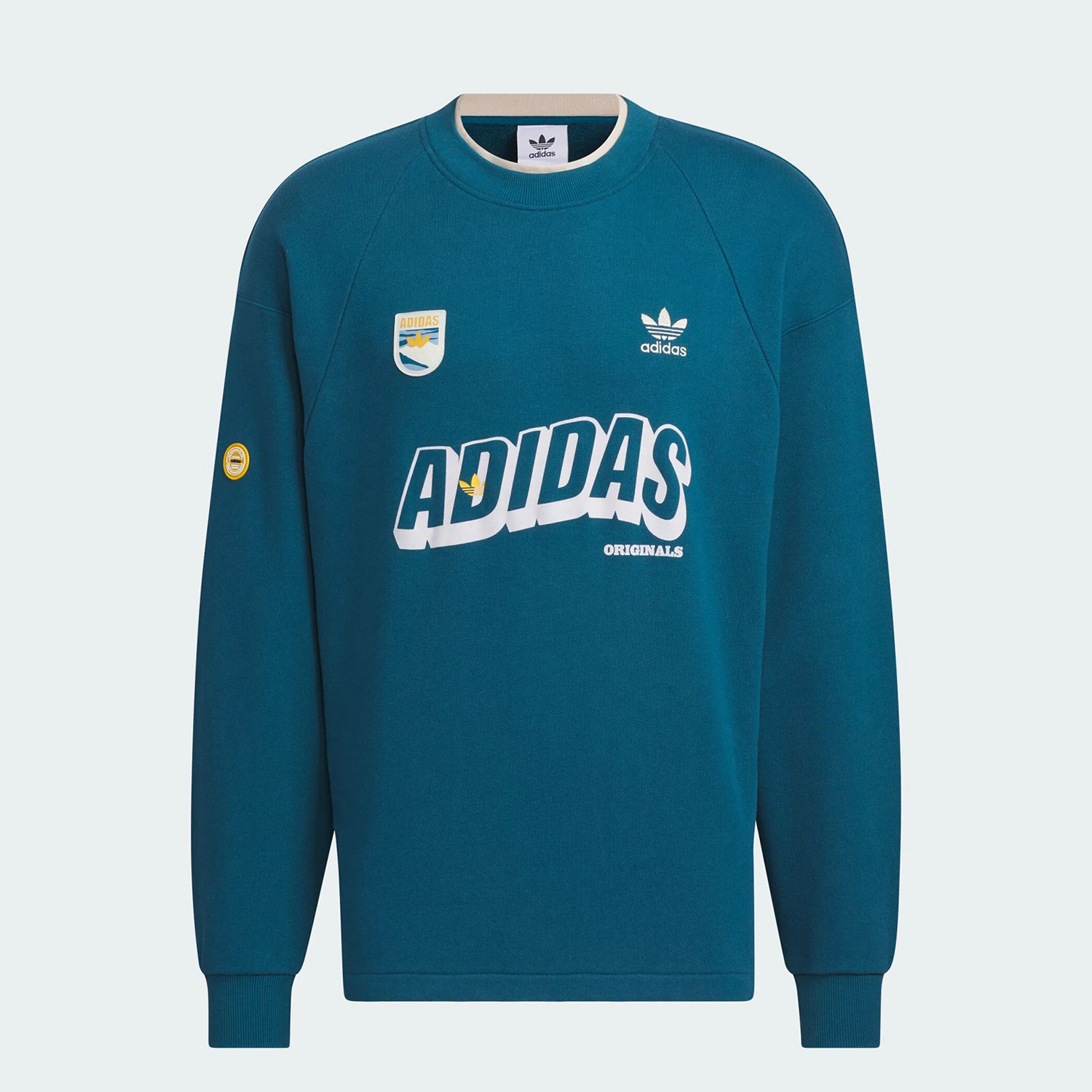 سويت شيرت كاجوال بقلنسوة كلاسيكي مطبوع للرجال من Adidas Original Trefoil IN0974