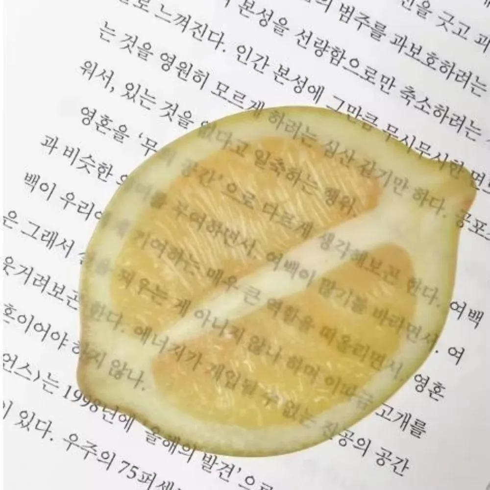 Creative Simulation Fruit Fruit Apple Slice Bookmark Acrylic Funny Note Bookmark Cute Cartoon Pages Guide Marker