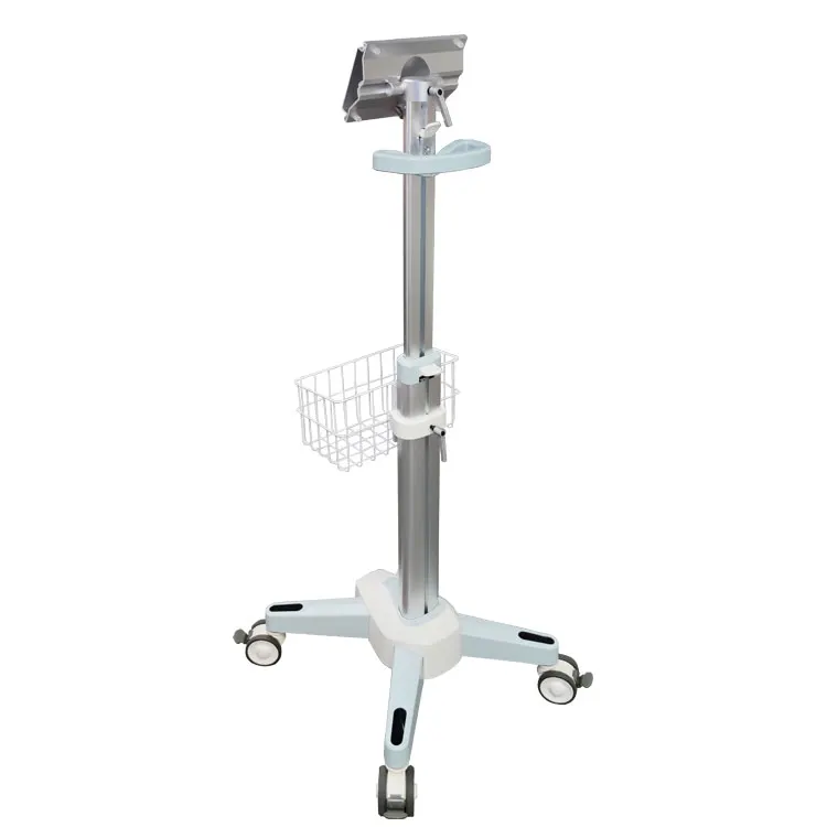 Laptops Carts Medical Emergency Equipment Movable Carts Table Monitor with Wheels Drawers Hospital Trolley