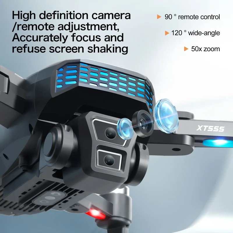 XT555 Professional Drone 4K HD Cameras Screen Remote 5G GPS WIFI Brushless Motor Obstacle Avoidance Foldable Quadcopter Toys