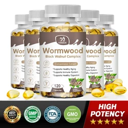 Wormwood Black Walnut Complex Extract Capsules Supports Immune System Healthy Digestion Healthy Aging