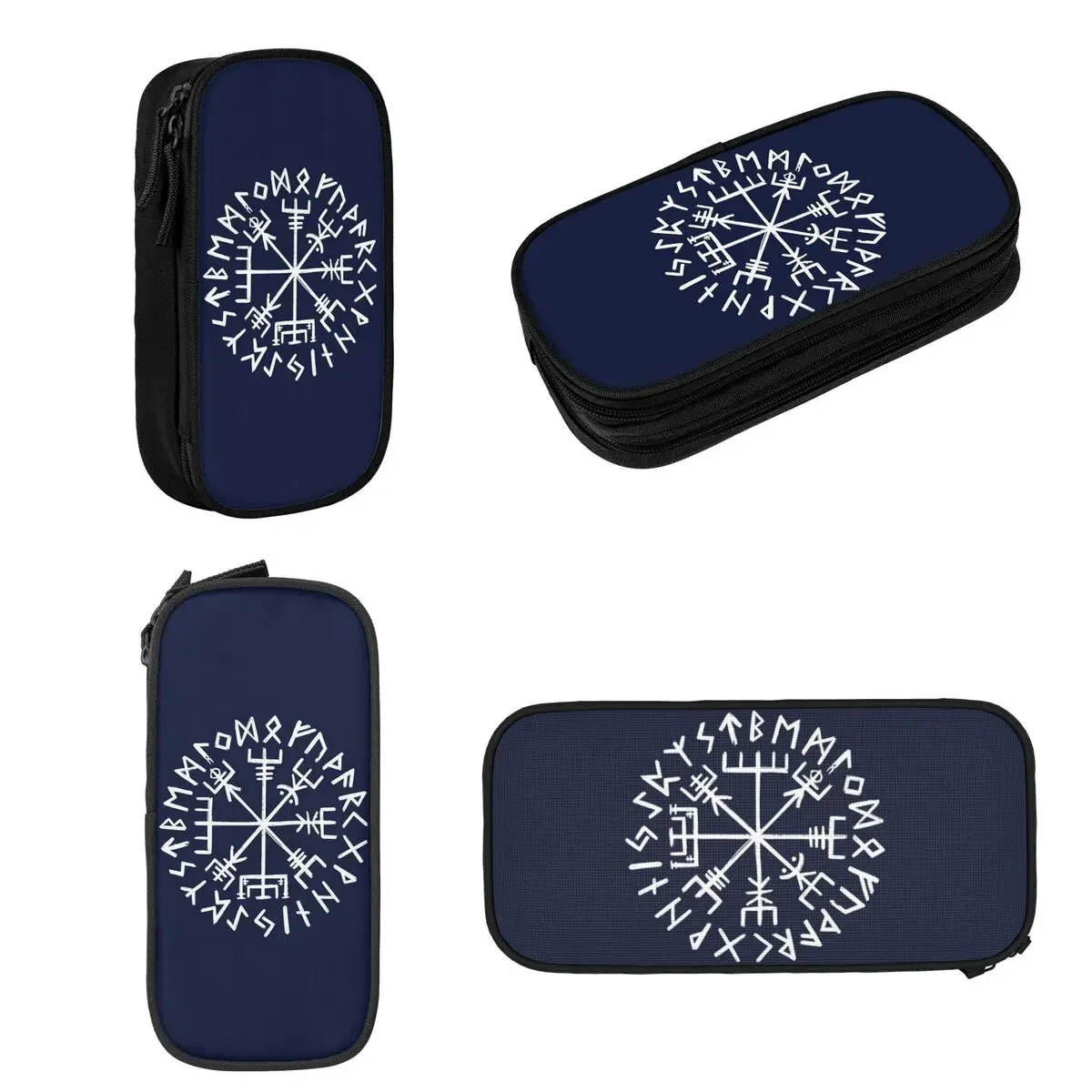 Vegvisir. Viking Compass Pencil Cases Large Storage Pen Bags Pen Box Pencil Pouch For Boys Girls Students Stationery School