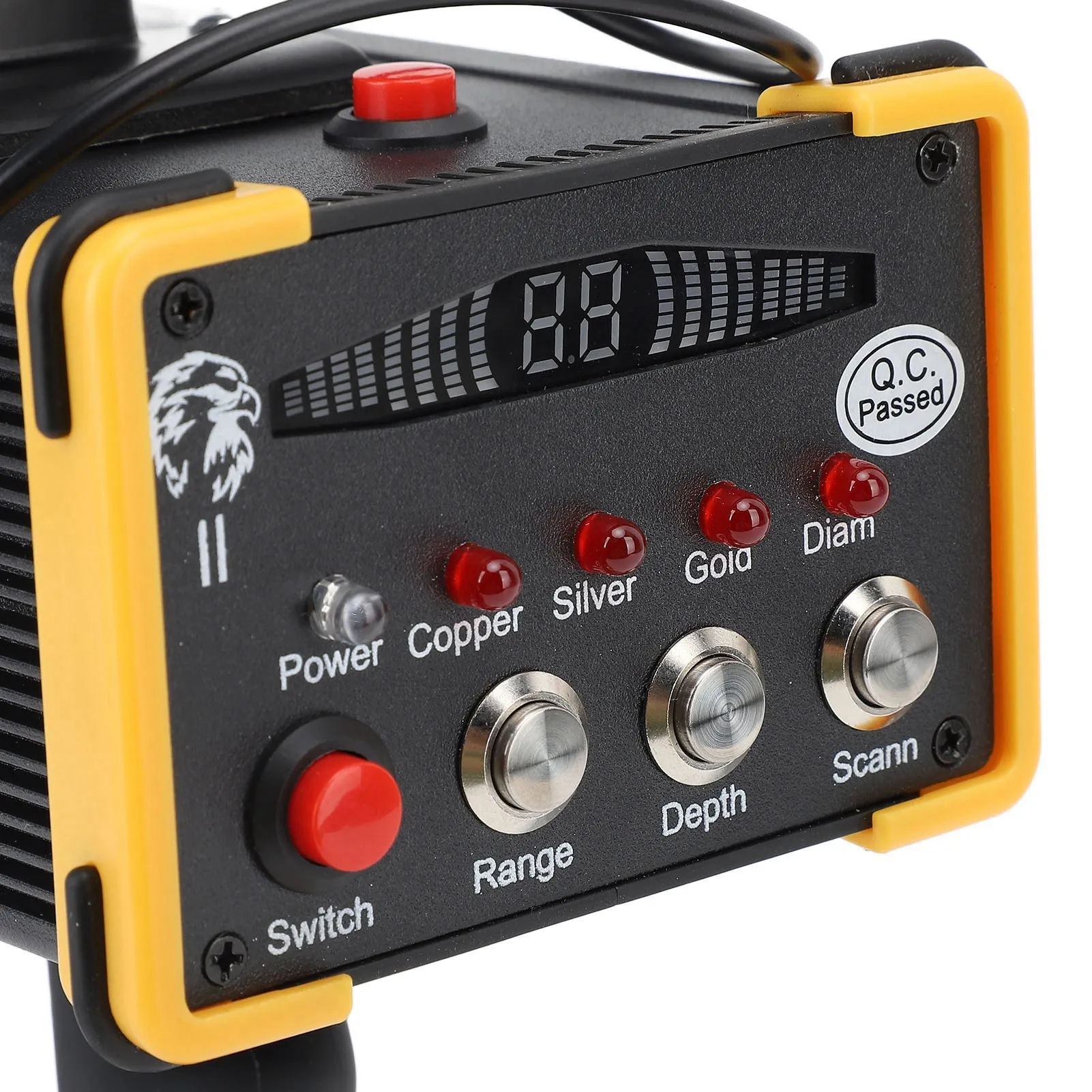 Metal Locator 1000 Meters Range High Accuracy Metal Detector 100‑240V Display Screen  Positioning with Antenna for Gold