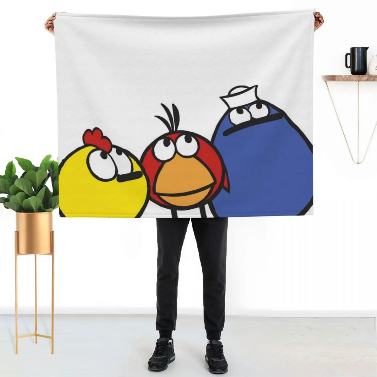 Peep and the Big Wide World Throw Blanket Flannels Loose warm for winter Kid'S Summer Beddings Shaggy Blankets