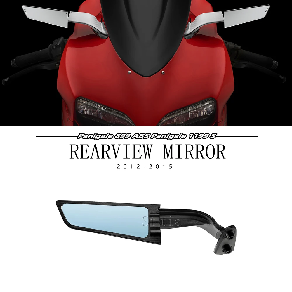 

Panigale899 ABS 1199 S Tricolore Stealth Mirrors Sports Winglets Kits For Ducati Panigale 899 Accessories Motorcycle Mirrors