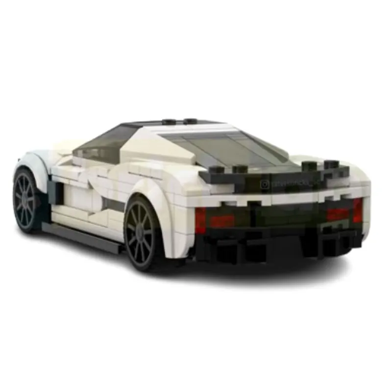 MOC- 208774   Rimacvera bloco de construção de carro esportivo urbano de alta tecnologia, controle técnico, modelo de veículo de corrida, tijolos para presente de menino