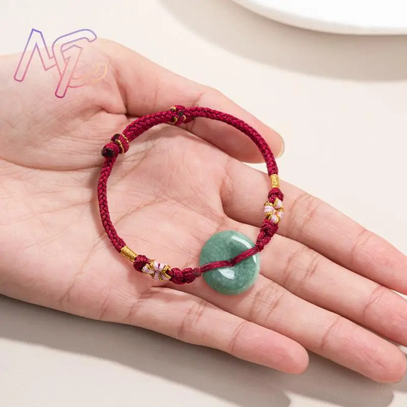 الأخضر ميانمار الجاديت دونات سوار مصمم الإسورة الطبيعية البورمية اليشم الإكسسوارات مجوهرات حقيقية التعويذات خمر #4