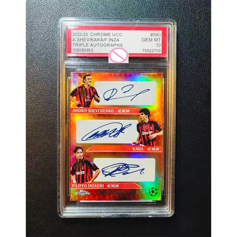 DIY Cristiano Ronaldo Trading Card: Shevchenko Kaká and Inzaghi—Limited Edition Signed Card 1/1