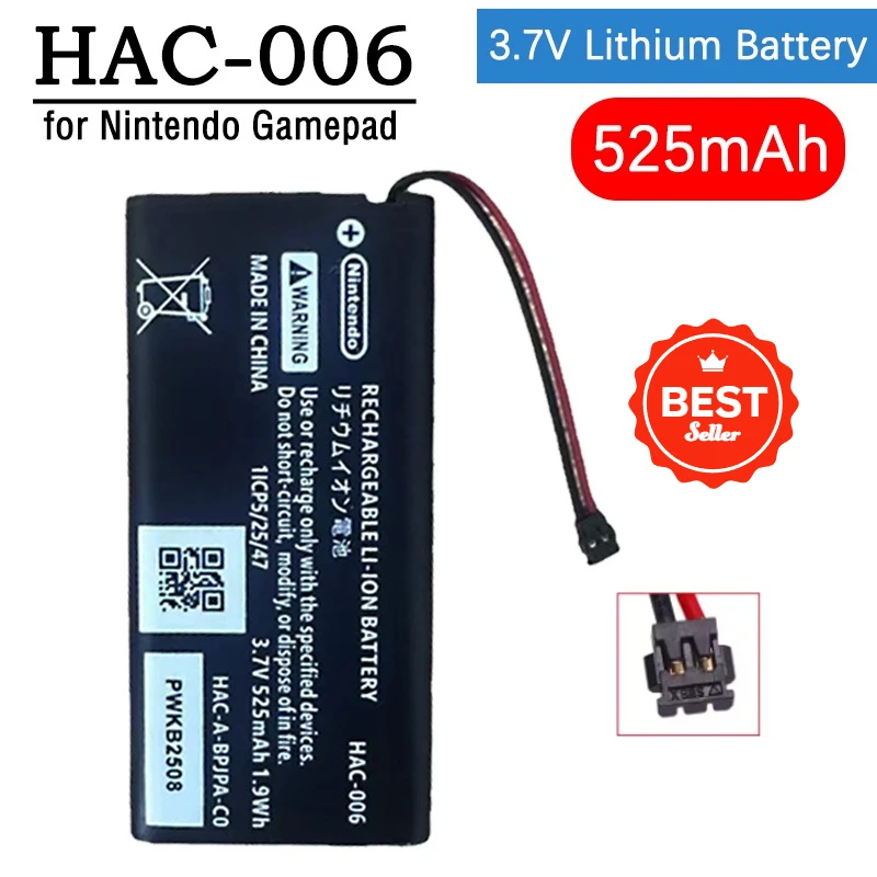 

New 525mA HAC-006 Battery HAC-BPJPA-C0 HAC-015/016 HAC-A-JCR-C0 Bateria for Nintendo Switch Ns Joy-Con Joycon Controller