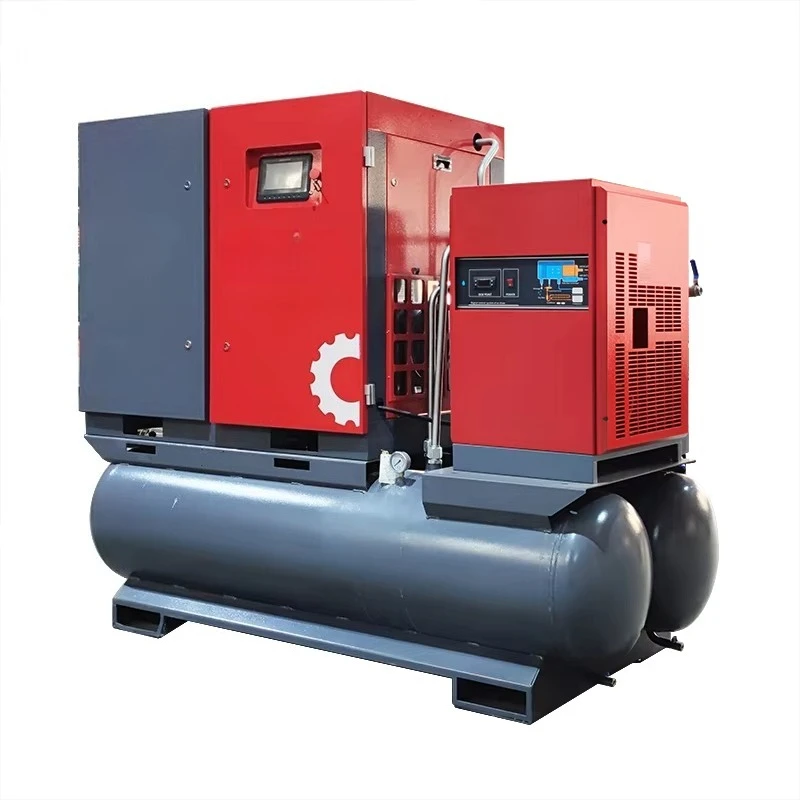 Two Stage Piston High Pressure Compressor Wear Resistant Cylinder For Container Anti-corrosion Metal Sandblasting Line