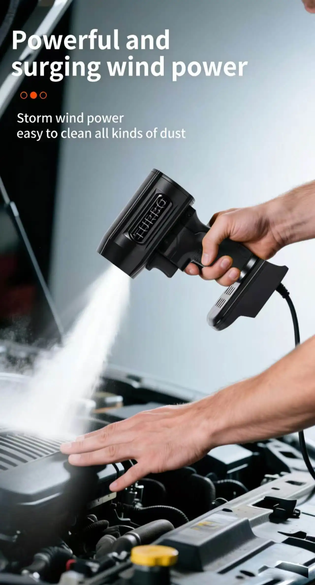 Car Violent Air Blower Powerful Handheld Turbo Jet Fan High Speed 50mm Brushless Motor Thrust Car Wash Air Gun Dryer Tools