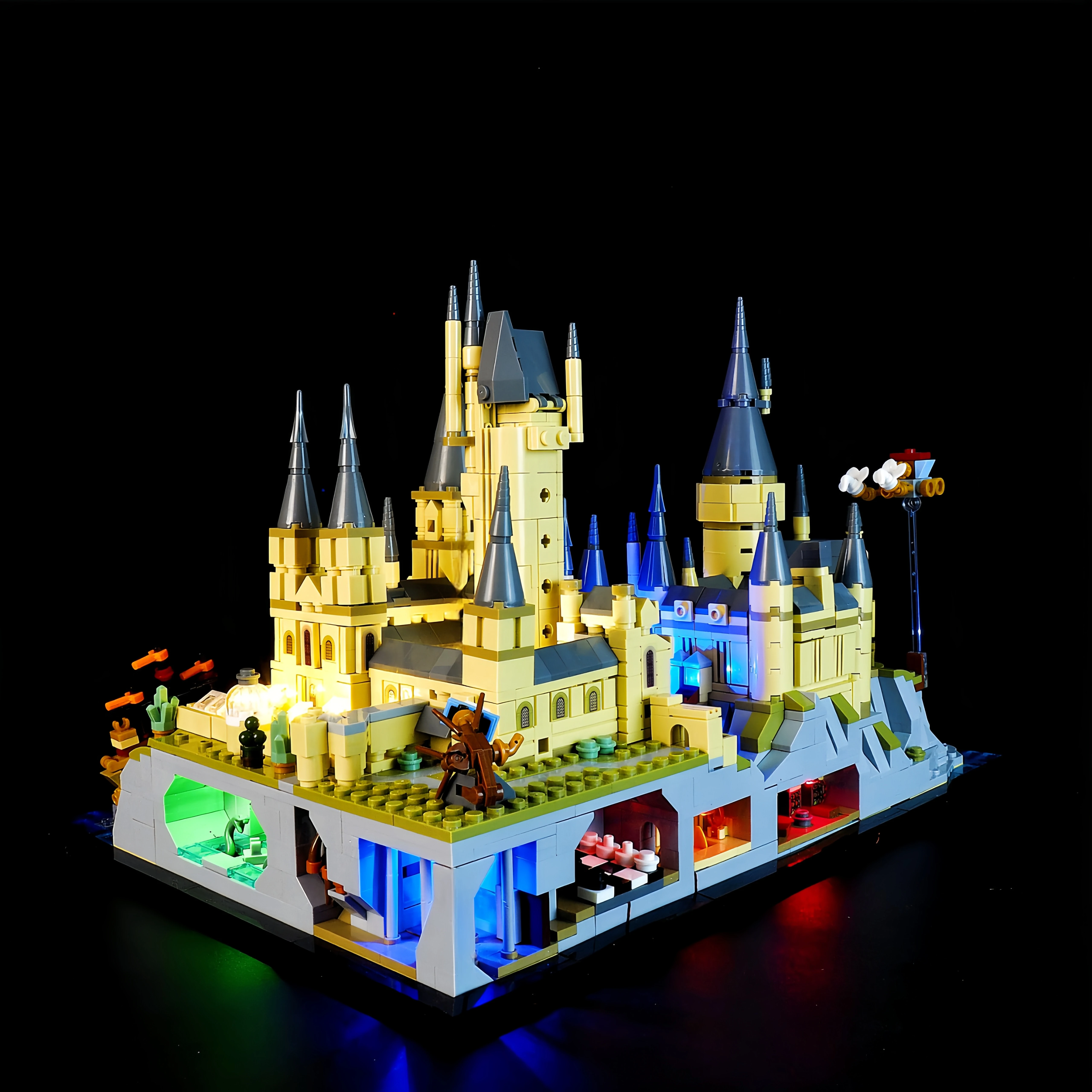 (Not the Building Blocks) 5v LED Light For Lego 76419 Harry Potter Hogwarts Microscale Castle and Grounds Decorative Lamp