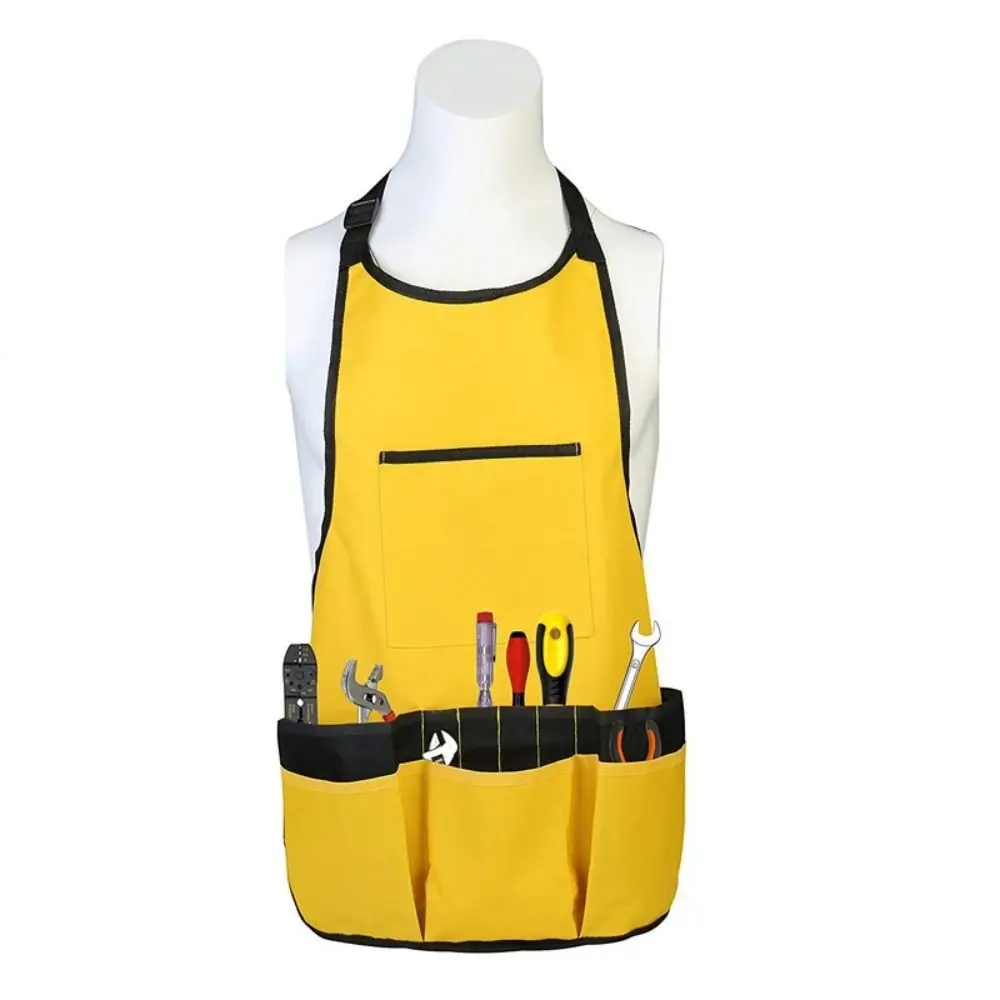 Oxford Belt Garden Tool Apron Multiple Pocket Wrinkle-Resistant Gardening Apron Multifunctional Durable Woodworking Tool Bag
