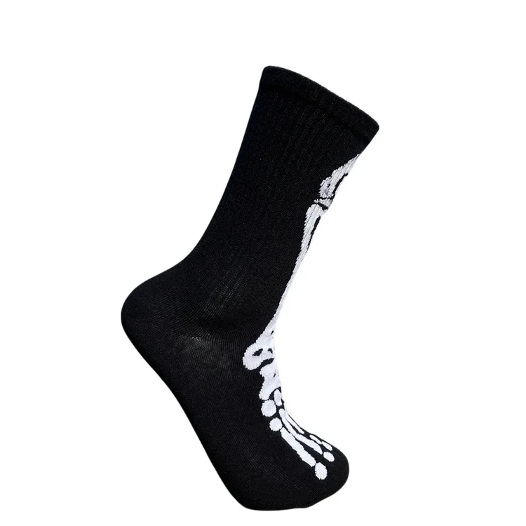 남성용 힙합 스파이더 스컬 개성 스케이트보드 양말 1켤레 2026 신상