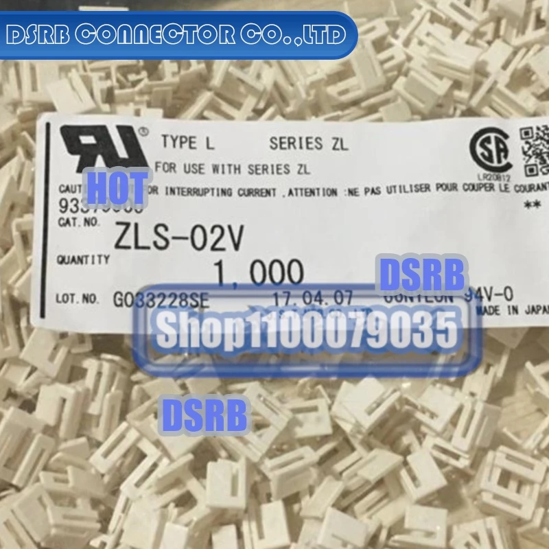 

1000pcs/lot ZLS-02V 2P 5.0MM legs width 100% New and Original