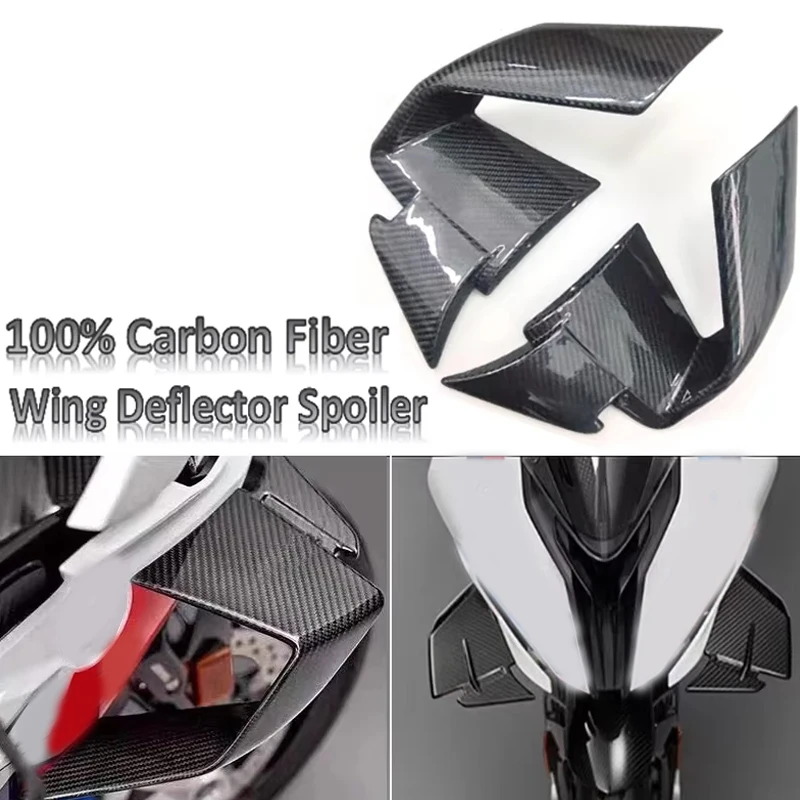100% carbon fiber fairing side S1000RR winglet pneumatic wing deflector Spoiler for BMW S1000RR 2019-2022 motorcycle