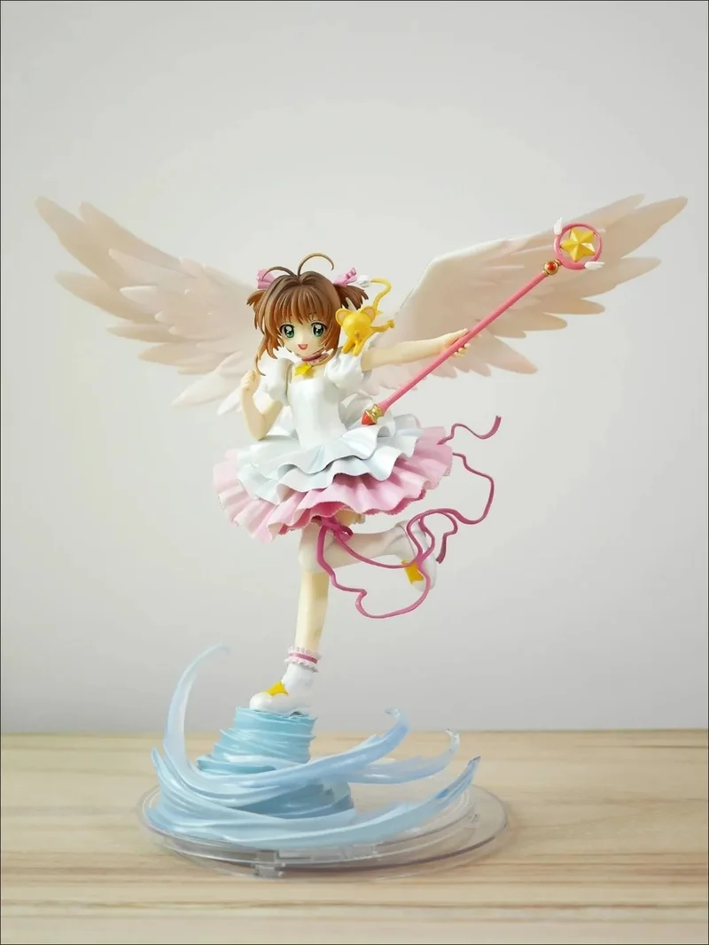 27cm Card Captor Kinomoto Sakura Figure Anime Figure Pvc Action Figurines Lovely Collectible Model Adult Birthday Toys Gifts