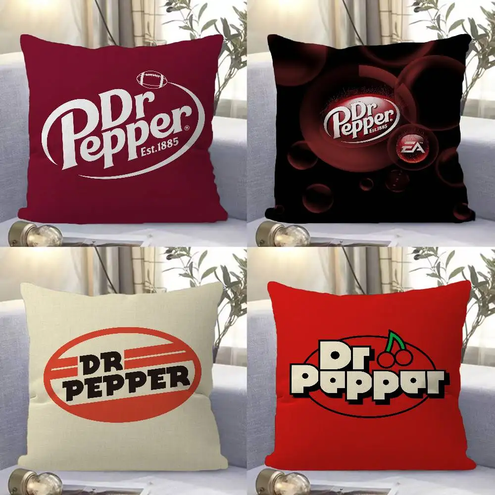 D-Dr P-Pepper Soda Logo Maple Design Cushion Cover Happy Autumn Harvest decor Holiday Decorati Pillow Cover