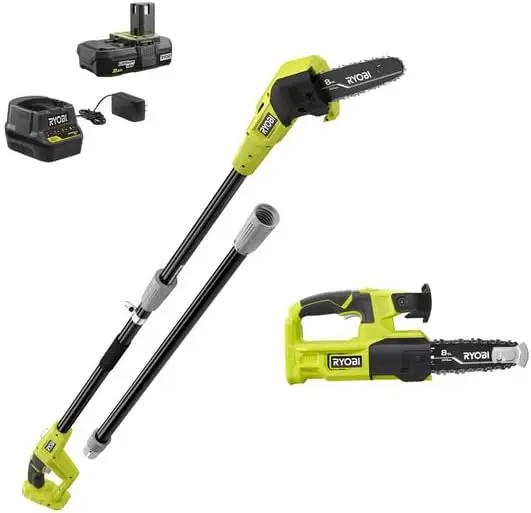 18V ONE+ 8'' POLE SAW & 8'' PRUNING SAW COMBO KIT, Green, (P20310)