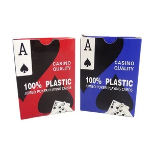Poker-texas karakter setinde 54 adet plastik bulunan yeni bir iskambil destesi su geçirmez pvc - saklama kutusunda - yıkanabilir masa seti esnek 11-En çok satılan, unu iskambil kartları-no. 4