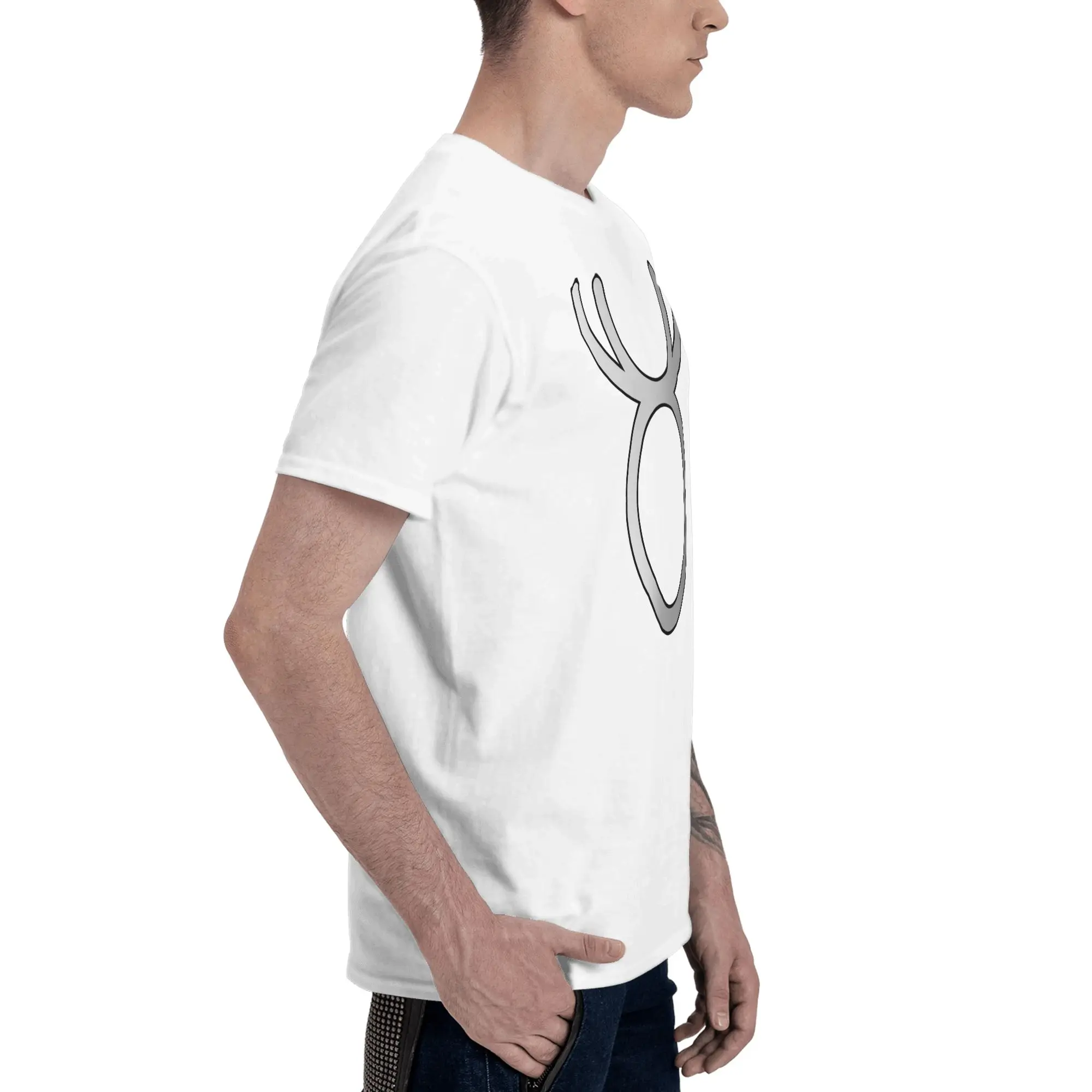 Cuckold Salt Style Reversible T-shirt Simple Commuting Cotton Tee