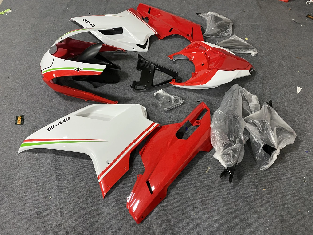 For Ducati 848 1098 1198 1098S EVO 2007-2011 Motorcycle Fairing Kits Full Surround Fairing Conversion Kit Fairing Accessories