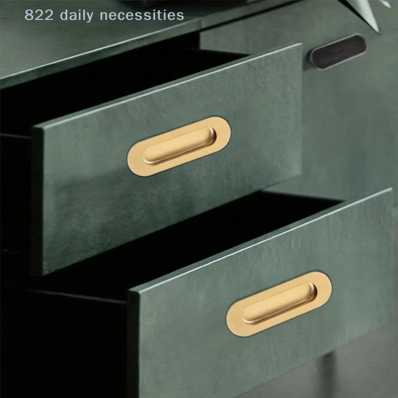 Stainless Steel Concealed Handle for Sliding Door And Drawer Black/Gold/Bronze Built-In Design Modern Minimalist Kitchen Bathroo
