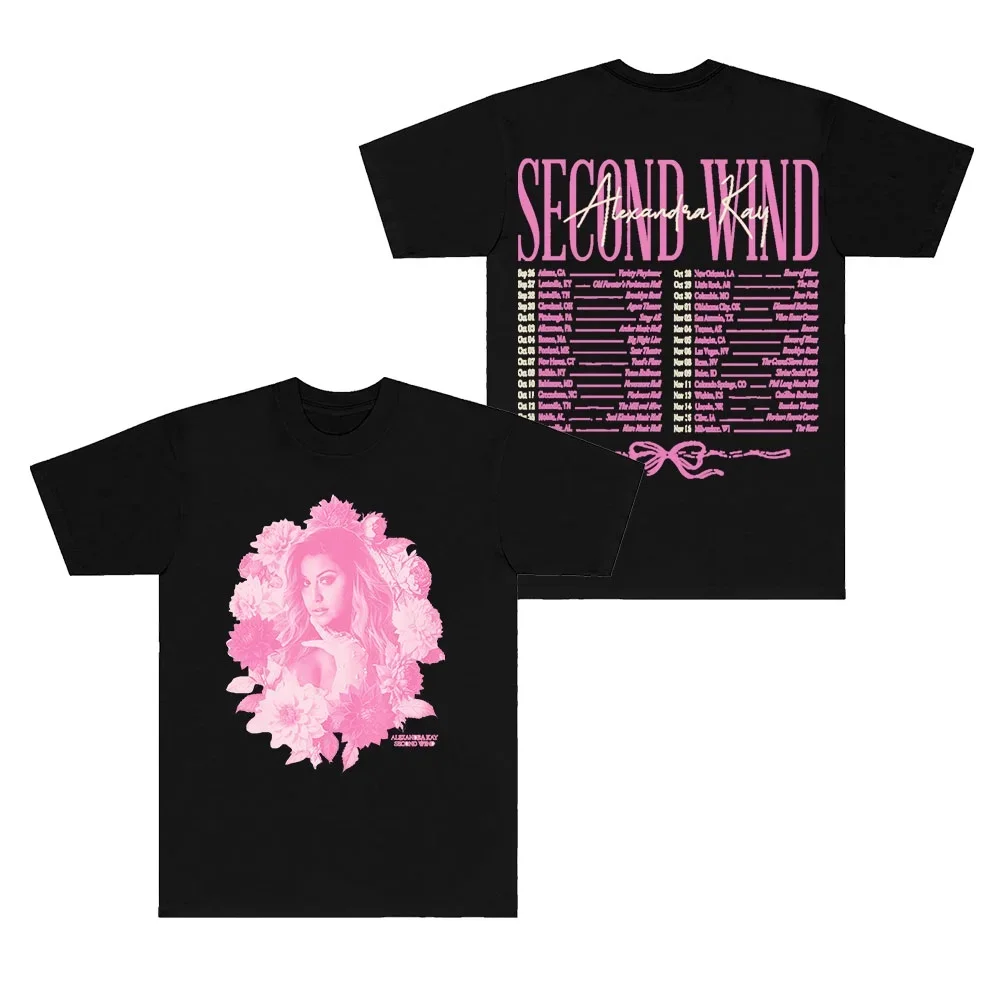 Alexandra Kay Second Wind Tour 2025 T-Shirts Cosplay Women Men Fashion Crewneck Short Sleeve Tee
