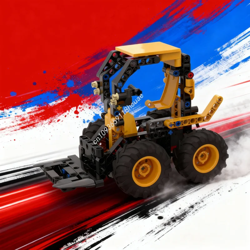 

167 деталей, конструктор MOC «Технический колесный погрузчик», альтернативная модель, развивающая игрушка, кирпичики для сборки, рождественские подарки для детей