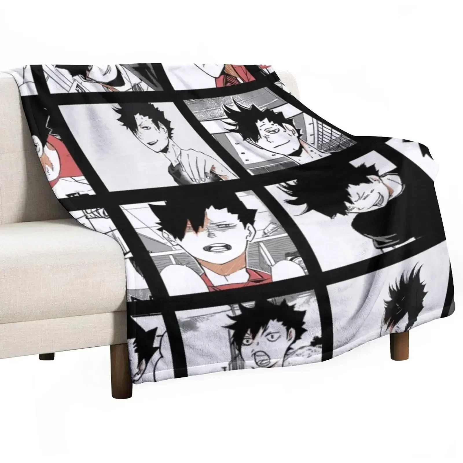 kuroo tetsurou Throw Blanket Summer Beddings halloween Hairys funny gift Blankets