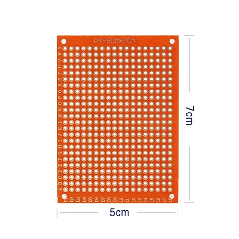 10pcs PCB Universal Board Single Side Yellow 5*7CM,7 X 9Cm,PCB Board Prototype Perforated Grid Board Kit, for DIY Soldering