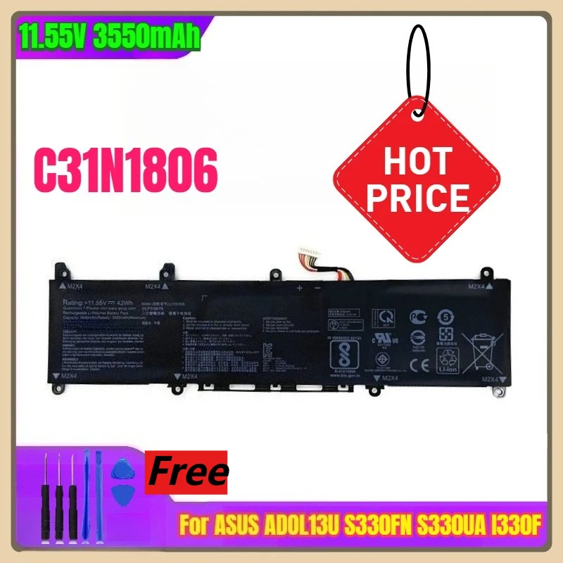 

11.55V 3550mAh Laptop Battery C31N1806 for ASUS ADOL13U S330FN S330UA I330F