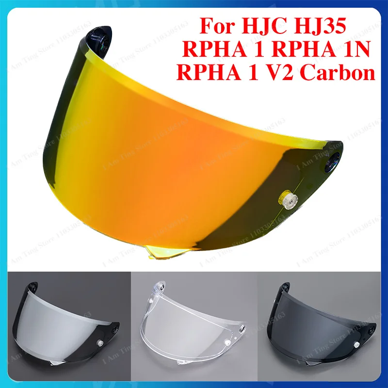 Motorcycle Helmet Visor Lens For HJC HJ35 Rpha 1N RPHA 1 /V2 Carbon Replace Anti-UV Dustproof Windshield Helmets Accessories