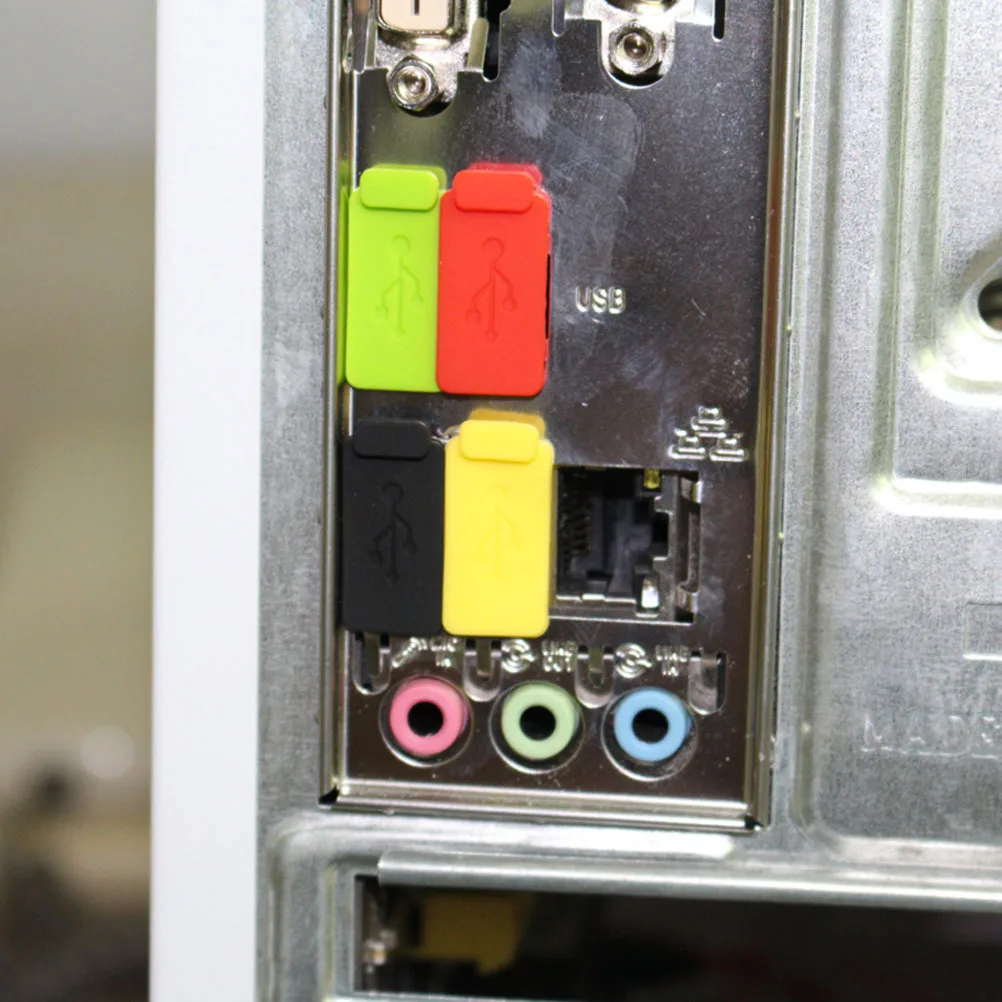 

50Pcs Silicone Dust Plug for USB Port Protector Cover with Tight Fit Design for Laptops Mobile Power Computers