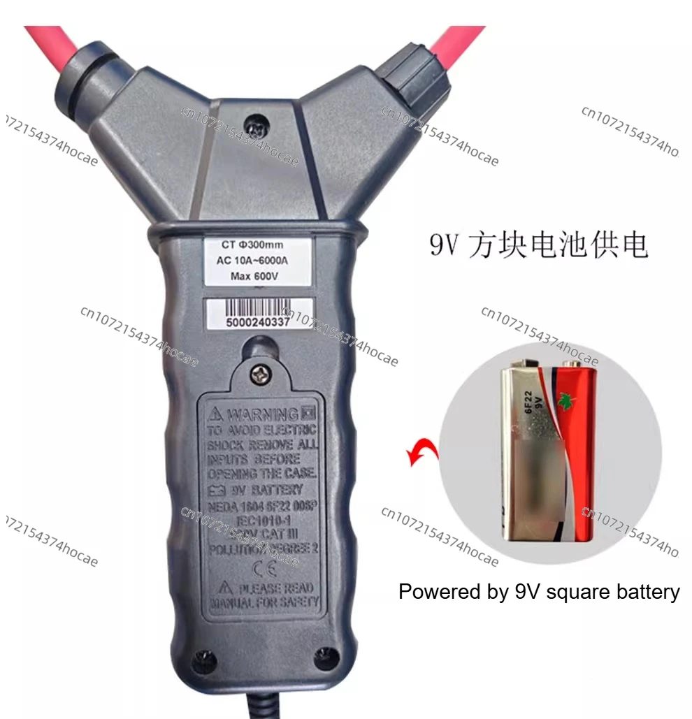 

Flexible Roche coil transformer high current sensor AC 10000A /Output signal 1000A/Current resolution 10mA/Coil diameter 7.5mm