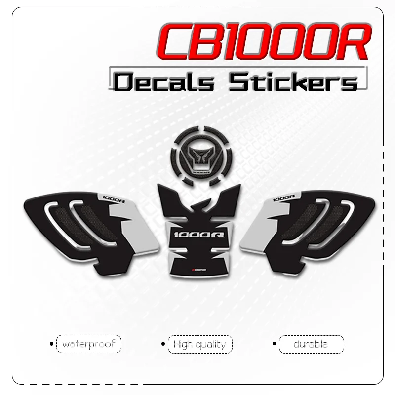 

2024 Hot Sales 3D Decoraction Fish Bone Pads Stickers Waterproof Anti-Scratch Decals Motorcycle Accessories For CB1000R cb1000r