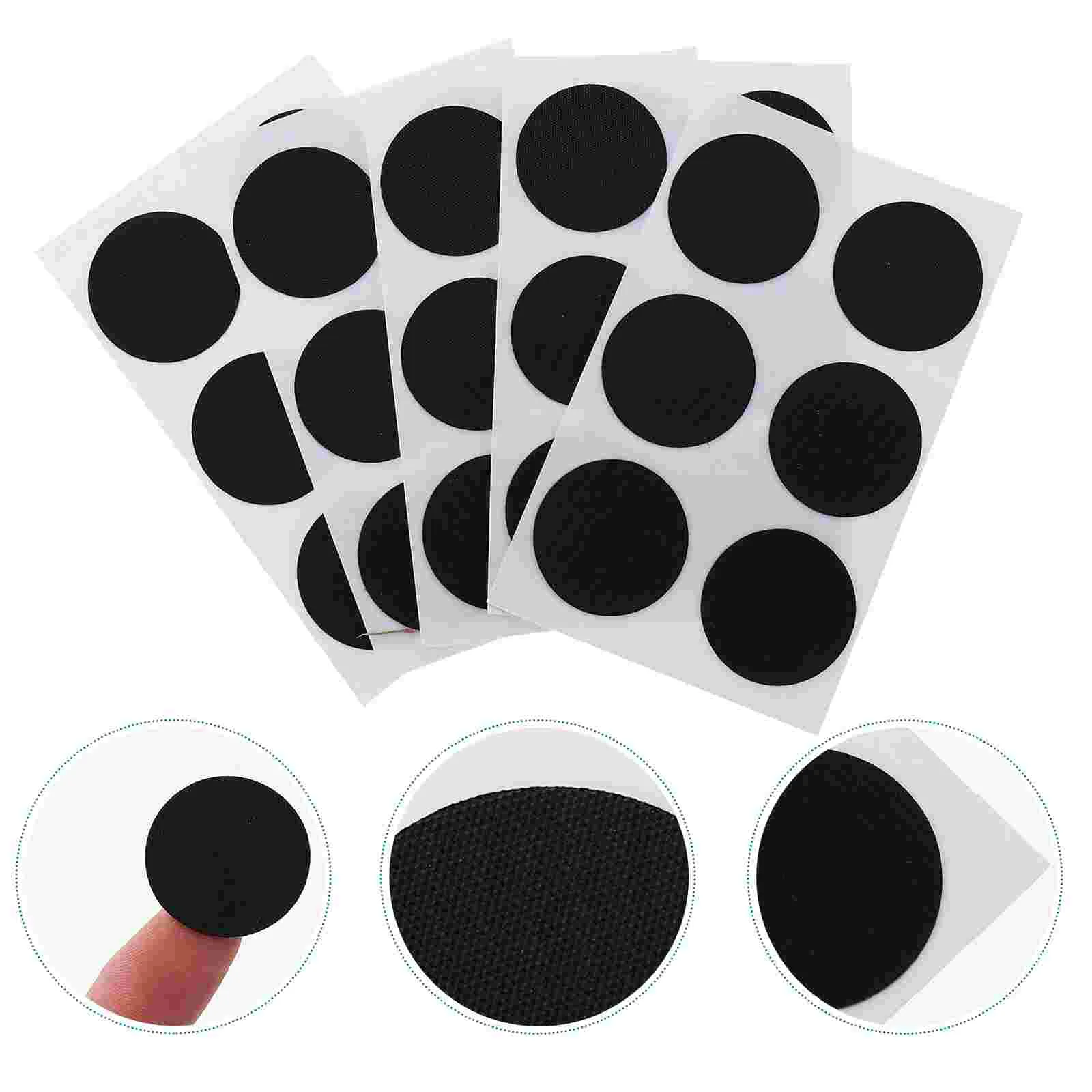 

30 Pcs Tires Bicycle Patch Self Adhesive Puncture Repair Bike Kit Suite 250X250X010CM Black Self-Adhesive Patches