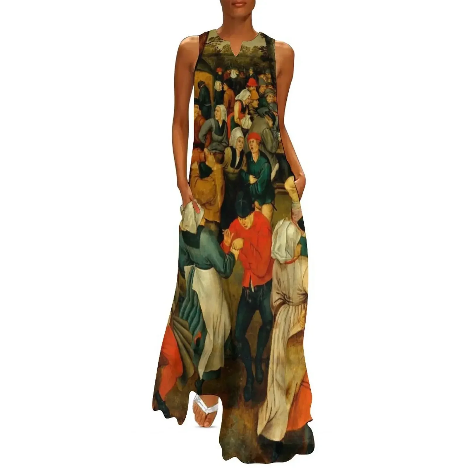 

Pieter Bruegel the Elder The Outdoor Wedding Feast Long Dress women evening dress women clothing 2025 new arrivals Dress