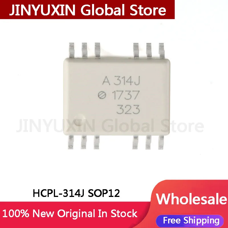 5-100Pcs HCPL-314J SOP12 A314J White IC Chip Wholesale