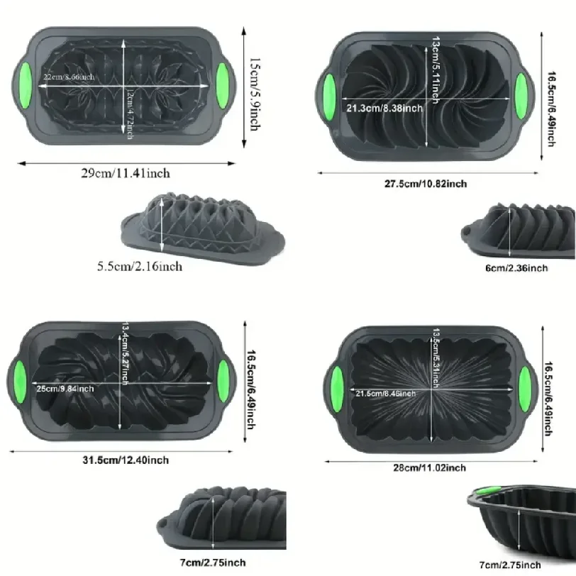 Silicone toaster tray, non-stick kitchen oven bread tray, suitable for banana bread, sandwiches, pound cakes and meat patties