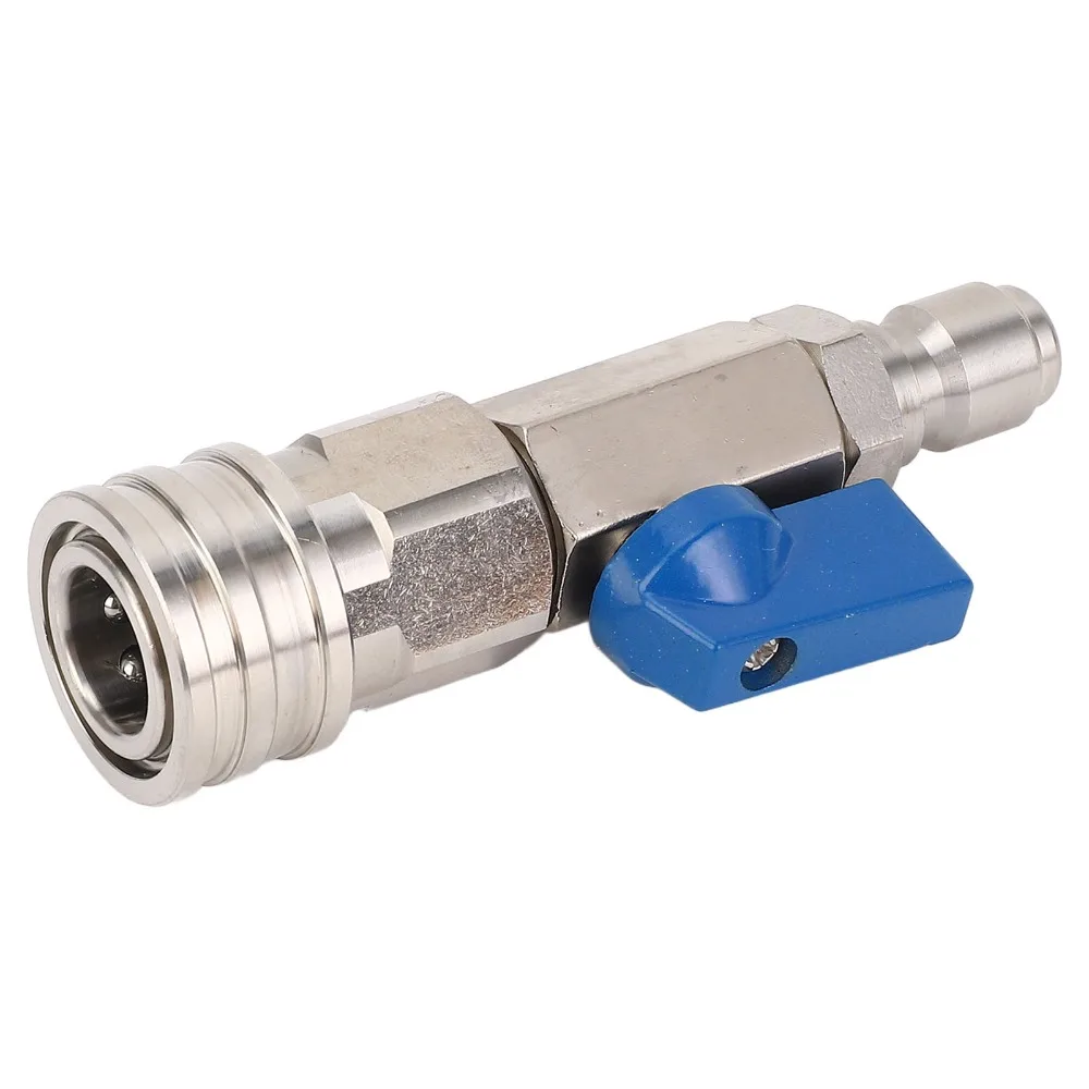 Stainless Steel High Pressure Washer Ball Valve 4500PSI High Pressure Quick Connect Ball Valve 3/8 Inch