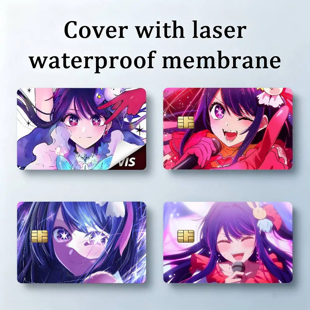 O-Oshi no Ko Ai H-Hoshino Laser Film Bank Transit Card Skin Sticker 54mmx 85mm With Chip Window