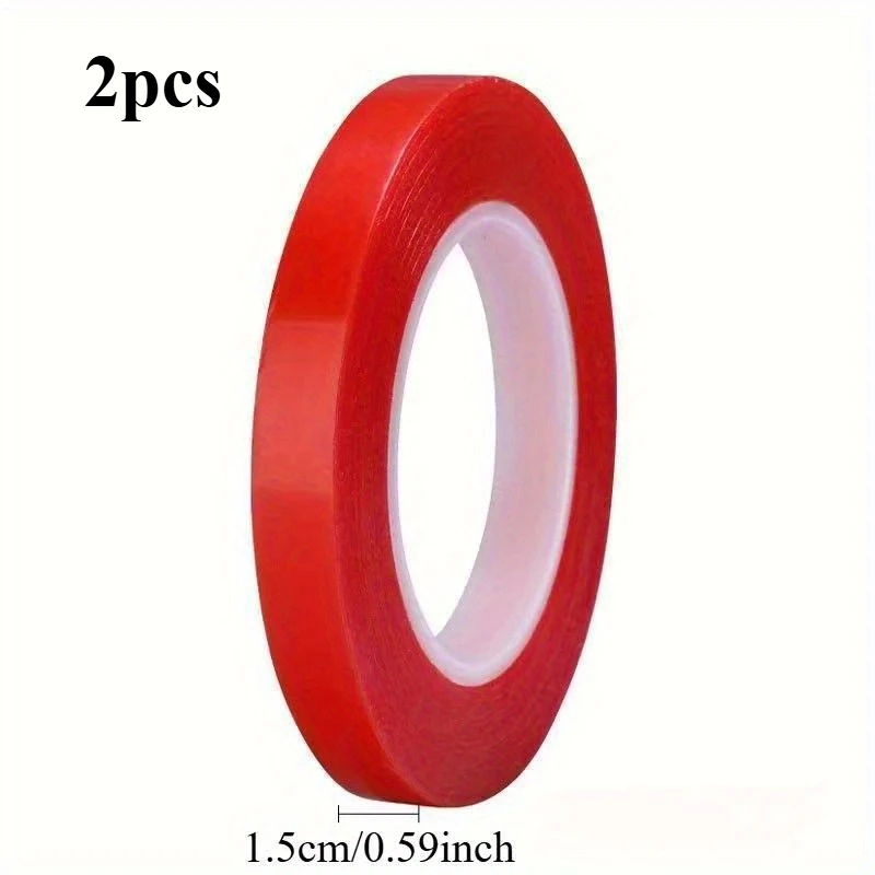 2pcs 300cm Double-Sided Adhesive Tape Permanent Powerful Transparent Adhesive Sticker Tape