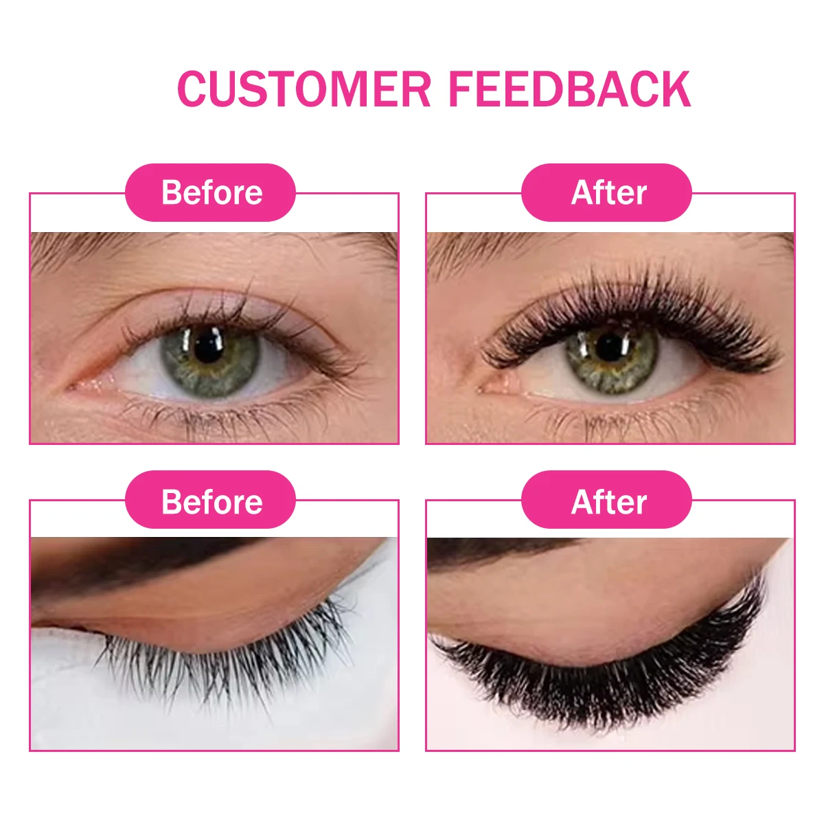 Lashprofessor 500 ventiladores extensiones de pestañas de abanico sueltas y puntiagudas finas 4D 5D 6D 7D 8D volumen ruso pestañas prefabricadas maquillaje cilios