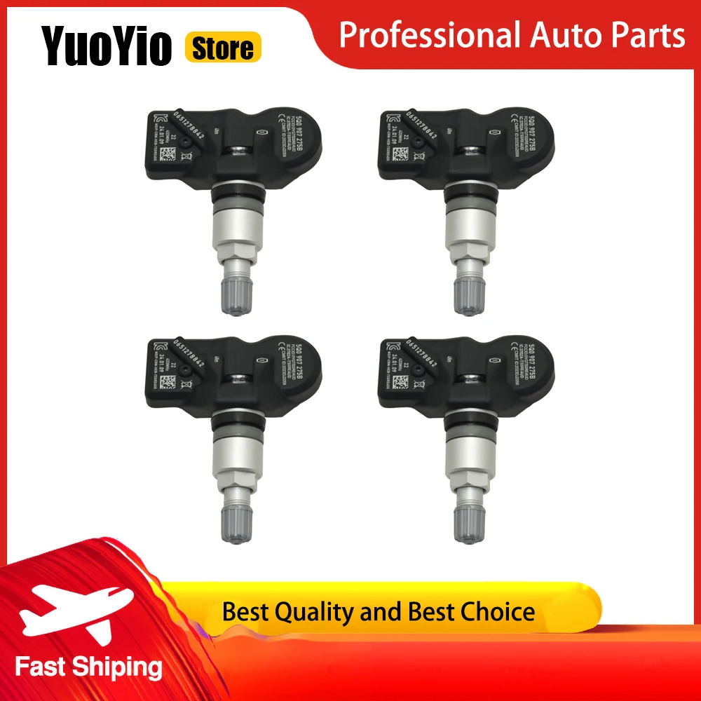 

YuoYio Новый 4 шт. TPMS датчик давления в шинах 5Q 0907275 B для Audi Q3 Q5 Q7 Skoda Kodiaq Bentley Bentayga Porsche 718 911 и другие